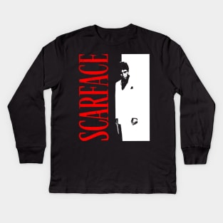 scarface retro Kids Long Sleeve T-Shirt